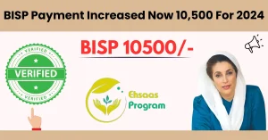 BISP Payment Increased Now 10,500 for 2024